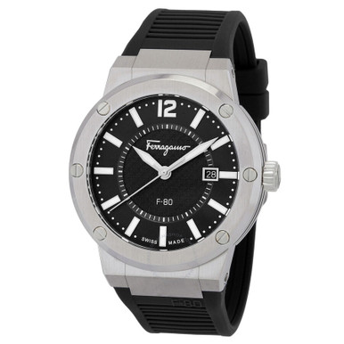 Ferragamo Men's F-80 Quartz Black Dial Men's Watch SFHY01322