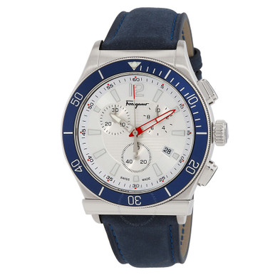 Ferragamo 1898 Sport Chrono Quartz White Dial Men's Watch SFYL01322