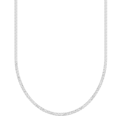 17 Inch 14K Gold Lab Grown Diamond Classic Tennis Necklace (25 TCW)