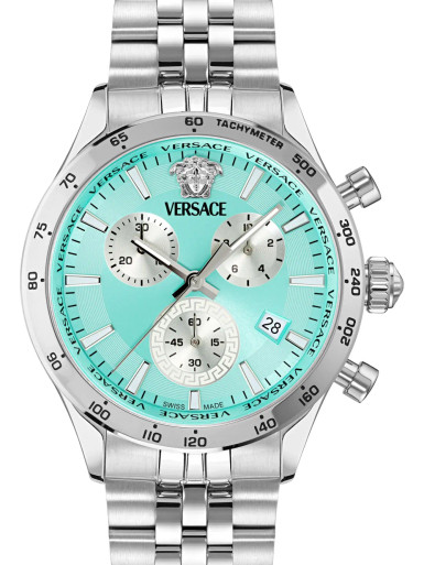 ヴィオラ Geminiano model10 2002 Hellenyium Chrono Petite Watch Black,Gold | VERSACE US