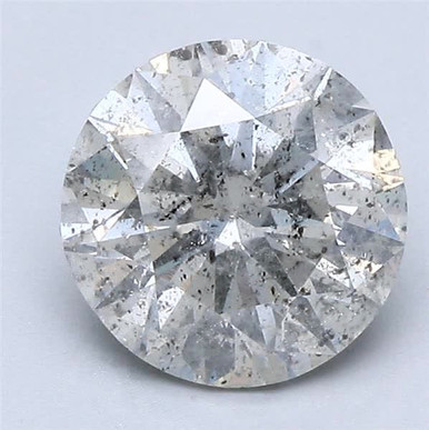 2.02 CT Round I I3 Salt and Pepper Natural Diamond 3781