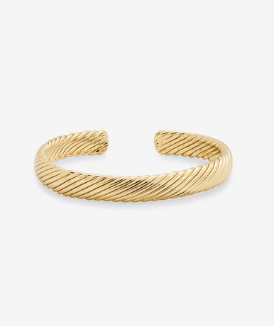 SHASHI Bracelet Cuff in Striated Design