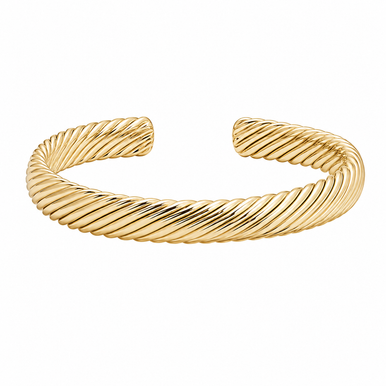 SHASHI Bracelet Cuff in Striated Design