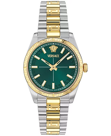 Versace Millenyium Lady Watch Two Tone and Green