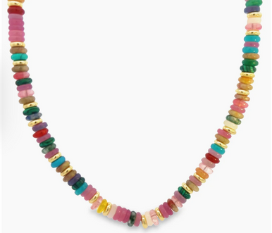 18K Yellow Gold Plated Terracotta Pukka Necklace