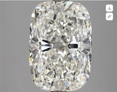 Elongated Cushion 3.51ct G VVS2 Lab Grown Diamond 9572