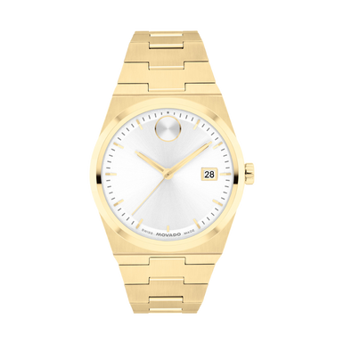 Movado 35MM BOLD Quest Gold Unisex Watch
