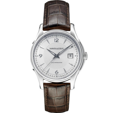 Hamilton 40MM Jazzmaster Gent Quartz Auto Blue Leather Men's Watch