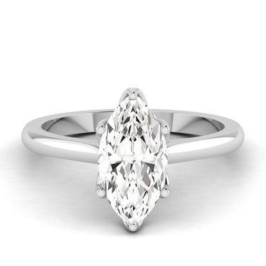 Marquise Petal Prong Preset Engagement Ring