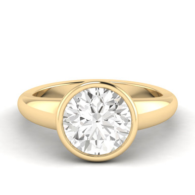 Old Euro Bezel Preset Engagement Ring