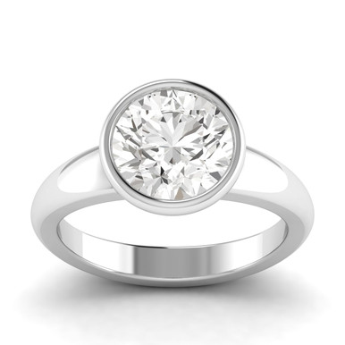 Old European Cut Bezel Preset Engagement Ring