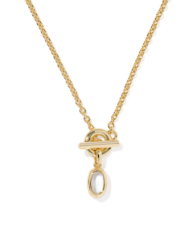 Kendra Scott Mini Elisa Gold Toggle Pendant Necklace