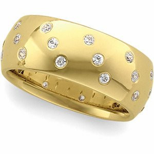 Gypsy-Set Eternity Band