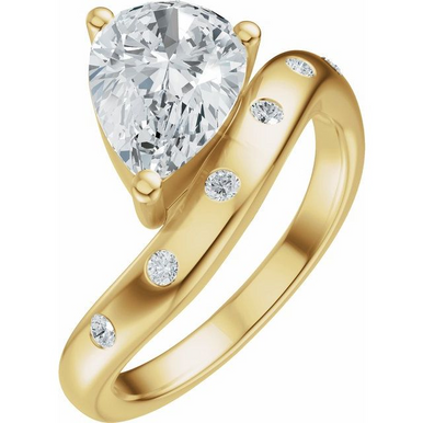 Diamond Accented Pinky Ring