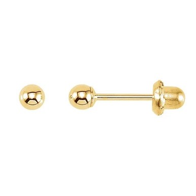 14K Ball Stud Earrings