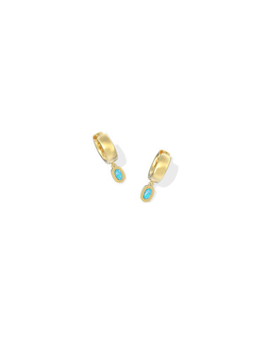 Mini Ellie Wide Huggie Earrings