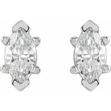 Marquise Cut 3/8 CTW Lab-Grown Diamond Earrings