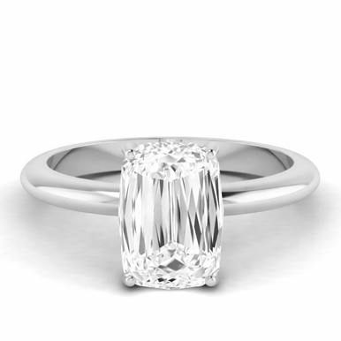3.5ct Mixed Cushion Cut Hidden Halo Preset Engagement Ring