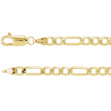 14K Yellow Gold Figaro Chain