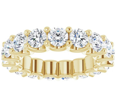 Linda Shared Prong Round Lab Grown Diamond Eternity Ring