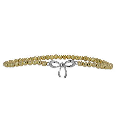 Bozkurt Two Tone Bow Bracelet