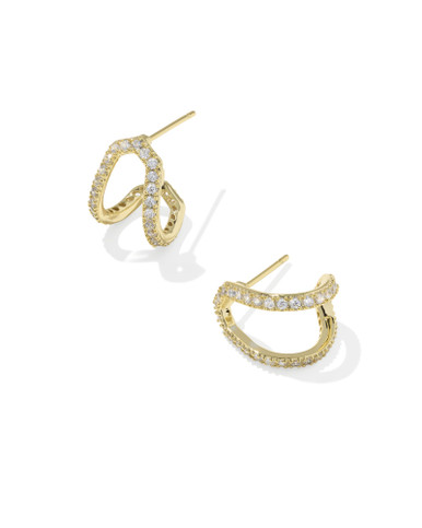 Kendra Scott Daphne Pave Huggie Earrings