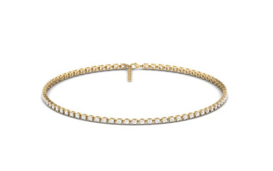 14K Orbit Adjustable Tennis Necklace (7 TCW)