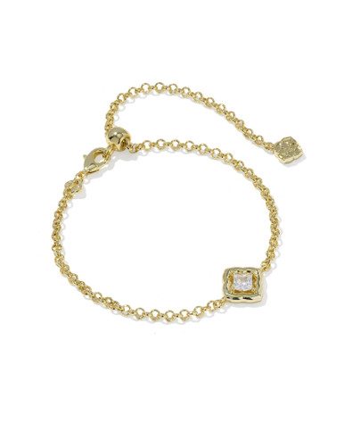 Kendra Scott Mallory Crystal Delicate Chain Bracelet