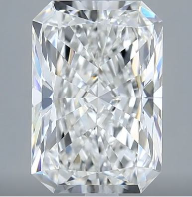 3.50CT Radiant F VVS2 Lab Grown Diamond 6307