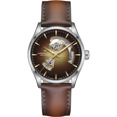 Jazzmaster Open Heart Auto 42mm - Brown