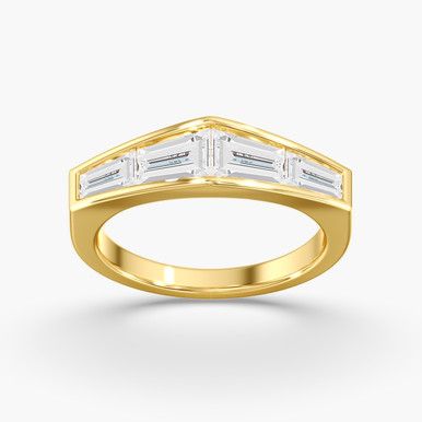 Wide Baguette Pinky Ring