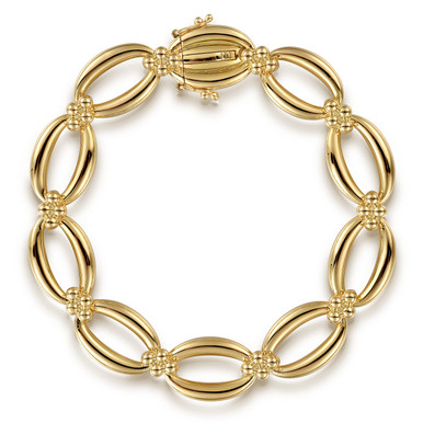 14K Gold Bujukan Link Bracelet