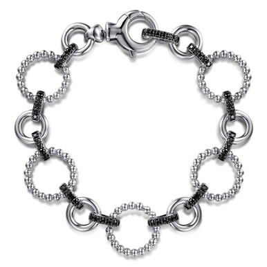 925 Sterling Silver Bujukan Link Tennis Bracelet