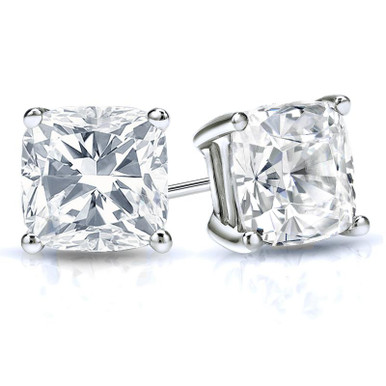 Cushion Cut Lab Grown Diamond Stud Earrings