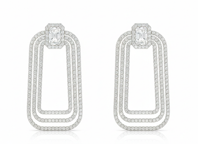 Frame Designer Lab Grown Diamond Statement Earrings
