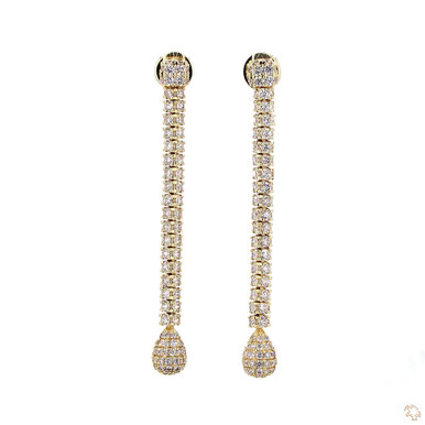 360 Lab Grown Diamond Drop Earrings