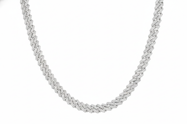 Cuban Link Lab Grown Diamond Necklace