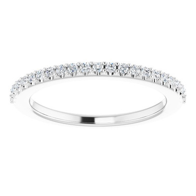 Charlee Straight Pave Diamond Wedding Ring (1/4 TCW)