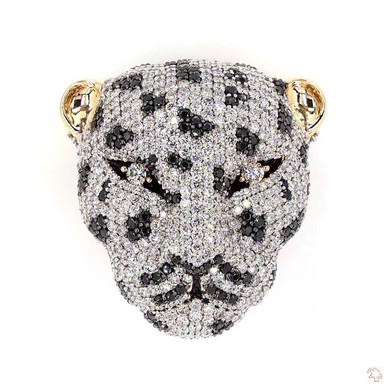 Leopard Lab Grown Diamond Pendant Necklace