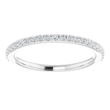 Calia Straight Pave Diamond Wedding Ring (1/4 TCW)