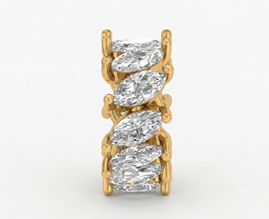 Marquise Lab Grown Diamond Charm Necklace