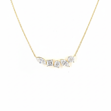 Multi-Shape Smile Lab Grown Diamond Necklace II
