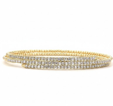 Loopy Flexible Lab Grown Diamond Bangle Bracelet