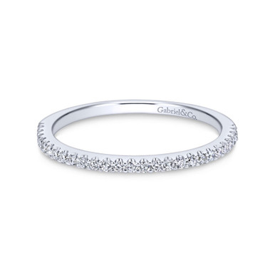 Chantal Straight Pave Diamond Wedding Ring (1/6 TCW)