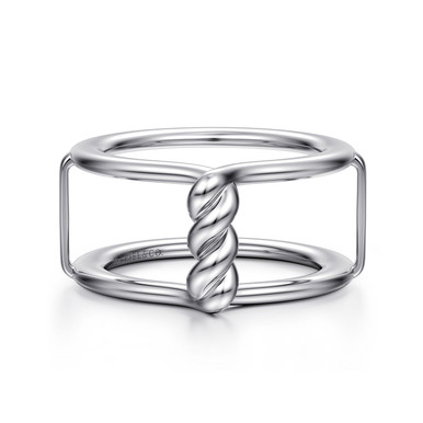Sterling Silver Twisted Smart Ring Enhancer