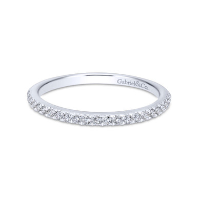 Patience Straight Pave Diamond Wedding Ring (1/5 TCW)