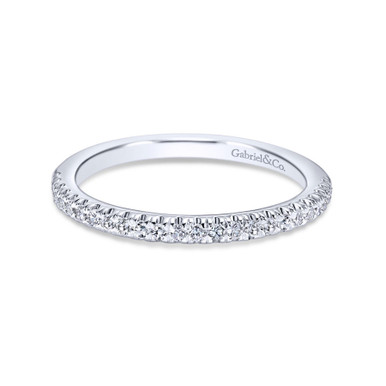 Morgan Straight Pave Diamond Wedding Ring (1/5 TCW)