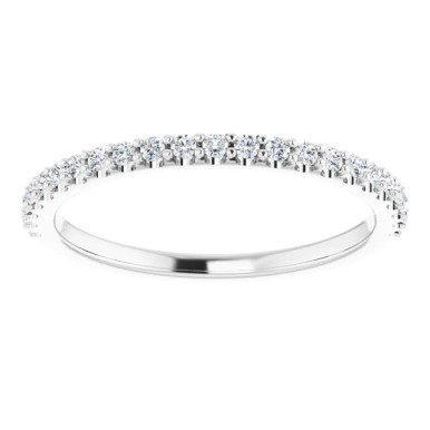 Jayde Straight Pave Diamond Wedding Ring (1/4 TCW)