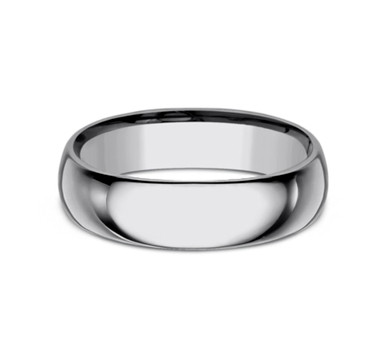FORGE Tungsten Polished Wedding Ring