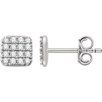 Kensington 14K Gold Diamond Cluster Earrings (1/5 TCW)